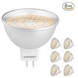 Warmoon MR16 LED Bulbs, 4W Warm White, 3000K, 120 Degree Beam Angle, Corn Spotlight, 35W Halogen Bul