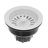 Oatey 9WH Dearborn Brass Clamshell Decoractor Plastic Stainer, White [並行輸入品]