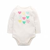 【SEBLES】ベビー 赤ちゃん ロンパース 男の子 女の子 ユニセックス 長袖 股スナップ コットン 無地 プリント 綿 オーガニック ラウンドネック 0歳 1歳 2歳(タイプJ,90cm)