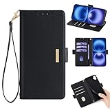 ZAZ for moto g66j 5G / g66y 5G 手帳ケース 手帳型 手帳タイプ ケース カバー PUレザー カードポケット カード収納 サイドポケット スタンド機能 マグネット開閉 ブラック or-WJT-BK-X753