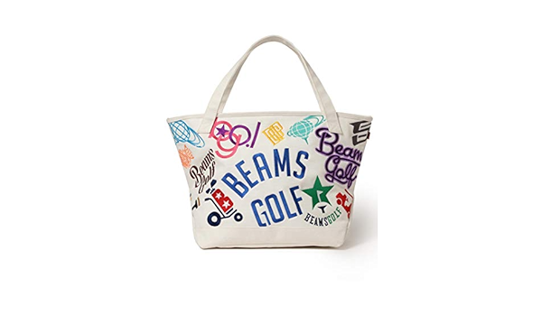 Amazon ビームスゴルフ Beams Golf バッグ キャディバッグ Various ロゴ ビッグ トートバッグ メンズ トートバッグ