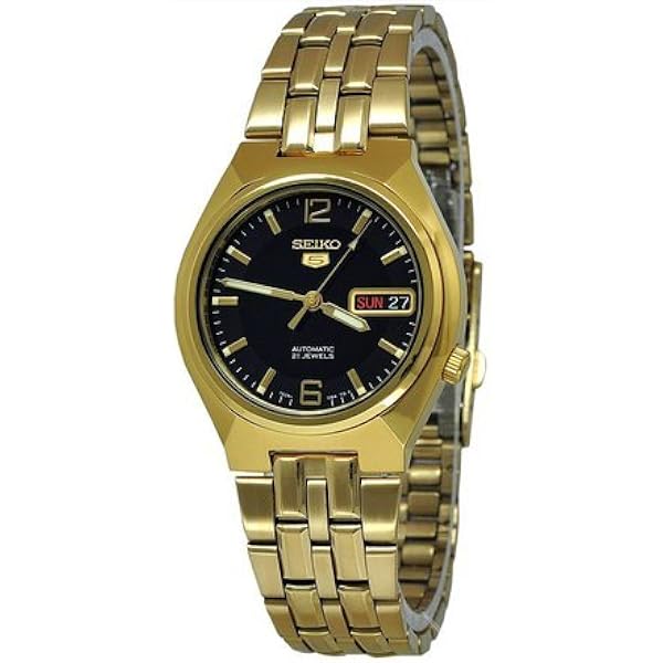 SEIKO アナログ腕時計セット ゴールド/ブラック Amazon.co.jp: [セイコー] SEIKO 腕時計 Seiko 5 Gold Tone