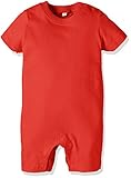 (プリントスター)Printstar 5.6オンス ベビーショートロンパス(半袖) 00200-BSR 010 レッド 38 70cm