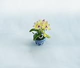 Dollhouse Orchid Flower Handmade Clay 1 Pot