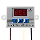 KKmoon XH-W3002 温度コントローラー デジタル 防水センサー 遅延機能 加熱冷却モード サーモスタット 高精度 220V / 24V / 12V