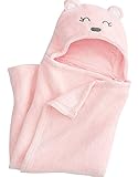 ange select ベビー おくるみ タオルケット クマさん デザイン 防寒 冷房 対策 オールシーズン 出産 プレゼント (ピンク)