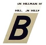 The Hillman Group 840496 1-1/2-Inch Aluminum Angle-Cut Letter B The Hillman Group [並行輸入品]