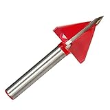 シングル赤60度3d彫刻ツール 12v ルータ v溝カッター木工ツール工場生産ツール サイズ 6 × 22 ミリメートル