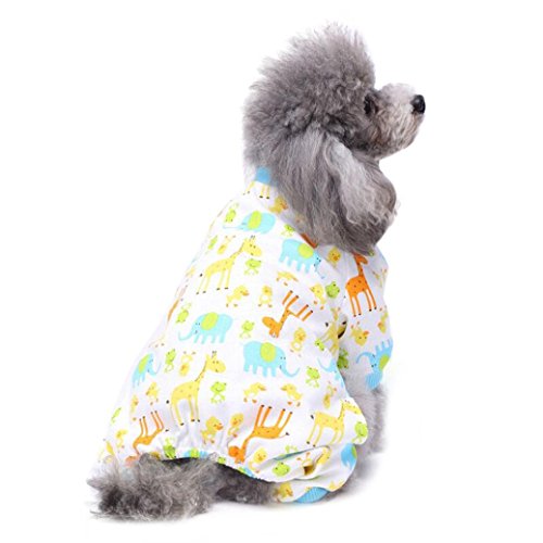 ペット 犬服 猫服 かわいい 子犬 綿 パジャマ テディ 柔らかい おしゃれ ドッグウェア 小型犬用 猫用 春夏 お出掛けパーティーウェディング (XL, ブルー)