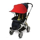 マニト 12カラー　ベビーカー・チャイルドシート兼用 サンシェード (レッド)
