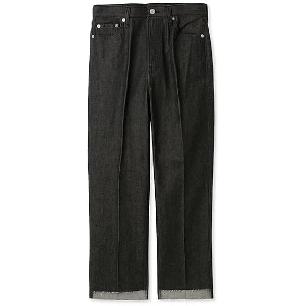 【新品タグ付き✨】SNIDEL ダブルタック デニム ワイドパンツ ブラック SNIDEL（スナイデル）の「ダブルタックデニムワイドパンツ