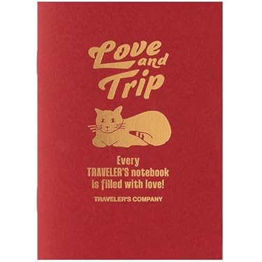 トラベラーズノート Red／赤 パスポートサイズ Love and Trip