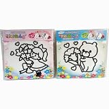 キューフラ(Q-FLA) マジックねんど マジックねんど くまさん/ブーケ 各1×2個セット ぬりえ ふわふわ 不思議 子ども 手が汚れない 遊び 粘土 ホビー 雑貨 835667