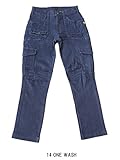 デニムブッシュパンツ 寅壱1800-701 14 ONE WASH L