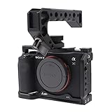 Fotga 合金アルミニウムカメラケージスタビライザーブラケット + トップハンドル Sony A7C ILCE-7C α7C ミラーレスデジタル一眼レフカメラ ビデオフィルム製作用