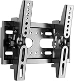 テレビ壁掛け金具14-42インチ対応耐荷重25kg LCD LED液晶テレビモニター用上下ティルト±15度VESA 200x200mm可傾式TV壁掛け金具 (Black)