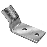 Burndy YAZ6C-2TC14E1 Two Hole Hylug Code Conductor Long Barrel Copper Compression Terminal with Insp