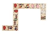 Domino Mit Animal Motifs In Wooden Box Game [並行輸入品]