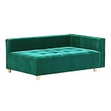 arne ベンチソファ ベンチ イス 背もたれ 肘掛け 片肘付き コーナーソファー Baggy DX-L 3×5 モケット ブルーグリーン