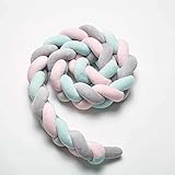 NEW! レイシークラシック（Lacey Classic) ベビーベッドガード サイドガード ノットクッション抱き枕 赤ちゃんベッドバンパー ソファークッション 結び目 ロング 部屋飾り 撮影小物 モ