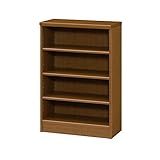 本棚 幅60 高さ90 4段 日本製 コンパクト 書棚 木製 収納 収納棚 コミック収納 文庫本棚 棚 ラック エースラック カラーラック ブラウン B075M4ZKQK