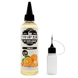 プルプラ 国産 電子タバコリキッド VAPE(ベイプ)リキッド 大容量 120ml 便利な目盛付きボトル ニードルボトル 10ml付き (完熟みかん)