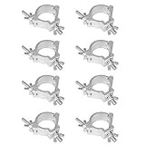 GBGS 8 Pack O-Clamp 2 Inch Lighting Mount for Stage Lighting Moving Head Light Par Light Spotlight A