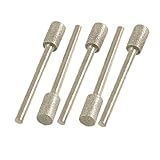 uxcell　ダイヤモンドポイント　 電子グラインダー　研磨機　5本入り　3mmx6mm　円筒の先端