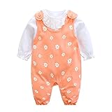 エルフ ベビー(Fairy Baby)可愛いベビーカバーオール 長袖Tシャツ つりズボン 春秋用 女の子(サイズ：80)
