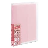 ナカバヤシ カラーポケットアルバム L判20枚収納 ピンク アカ-PCL-20-P