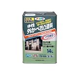 アサヒペン 水性外かべ凹凸塗料ツヤあり ホワイト 14L 【まとめ買い3セット】