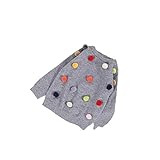 Pojour ベビー服 子供服 女の子ニットセーター 冬 防寒 かわいい毛玉トップス 柔らかい おしゃれ 暖かい 綿 ベビールームウェア 普段着 カジュアル 旅行 記念日 プレゼント 丸首