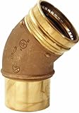 Viega 77662 ProPress Zero Lead Copper 45-Degree Elbow with 2-Inch FTG x P by Viega