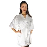 Bachelorette White Satin Rhinestone " Bride" Robe by Bachelorette [並行輸入品]