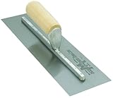 MARSHALLTOWN The Premier Line MX56 12-Inch by 3-Inch Finishing Trowel with Straight Wood Handle [並行輸