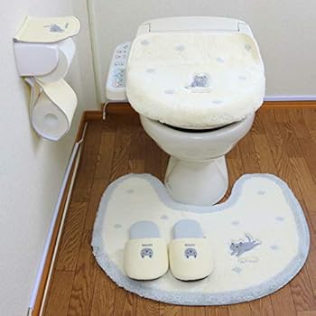 Amazon トイレマット セット 猫４点 かわいい ピンク フリーサイズ