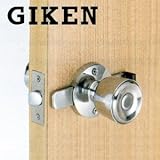 GIKEN(技研) ニュータイプ ホームラッチ 空錠(内鍵付き) BS60mm　室内 ドアノブ 交換 取替え 寝室 個室 間仕切り 向け GATE対応 内締錠01