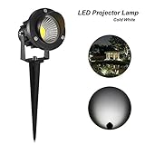 ProGreen ガーデンライト led スポットライト COB AC85-265V　防雨型　 庭園ガーデンライト 　アウトドア　 (5W&6000K)