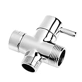 GRALARA1/2インチ　T-アダプター　3方向　弁ダイバータ　バス　便器　噴霧器　シャワーヘッド