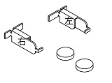 DNライティング 照明器具用ブラケットフック BDL クローム [左右一組] BDL2C