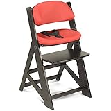 Keekaroo Height Right Kids Chair Espresso with Cherry Comfort Cushions, Espresso/Cherry by Keekaroo 