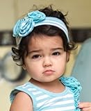 ラッフルバッツ ヘッドバンド ブルーストライプ ヘアバンド 0歳 1歳 2歳