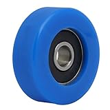 uxcell ベアリングプーリー ローラーホイール PUコーティングボール ブルー 交換 6mmx30mmx10mm