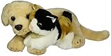 Aurora World Miyoni Unlikely Friends Yellow Lab and Calico Kitten Plush, 12 by Aurora