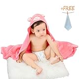 （Yesongan）バスタオル ベビー バスローブ 赤ちゃん ポンチョ マント 子供 フード付き お風呂 可愛い 動物柄 吸水速乾 出産祝い プレゼント ホワイト 綿100% ブランケット エコ カエ