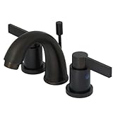 Kingston Brass KB8915NDL Two Handle 4 in. to 8 in. Mini Widespread Lavatory Faucet with Brass Pop-up