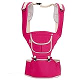 【YW】ベビーキャリア 抱っこひも ストラップ 多機能バックパック (ローズレッド)