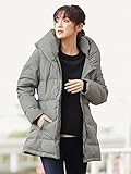 Angeliebe エンジェリーベ マタニティ コート ダッカー付き ボリュームネック ダウン ママコート 妊婦服 産前 産後 裏地付き M ～ L チャコールグレー 22304 22304302