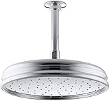 KOHLER K-13693-CP 10-Inch Traditional Round Rain Showerhead, Polished Chrome [並行輸入品]