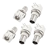 uxcell BNCメスコネクタ 合金材質 90度 RFコネクタ アダプタコネクタ 5個入り